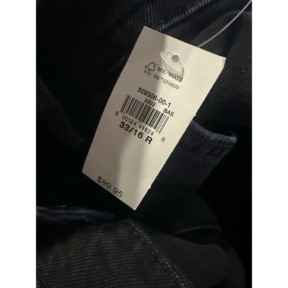 NWT Gap Mid Rise '90s Loose Cargo Jeans Washed Blk Grunge Baggy Skater Sz 33 16 - Picture 10 of 16